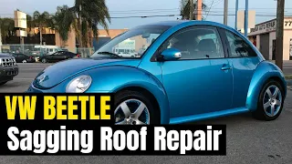 VW BEETLE Headliner Repair | HOW To Remove, Recover, Reinstall