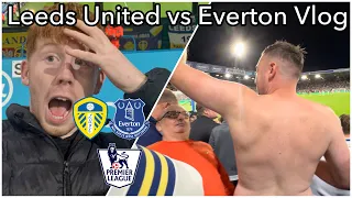 INCREDIBLE LEEDS LIMBS AS END TO END GAME FINISHES IN A DRAW!!| Leeds vs Everton Vlog