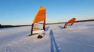 Windsurfing on Ice