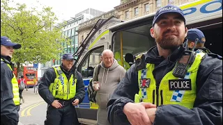 Police On High Alert ⚽️ In Manchester City Centre