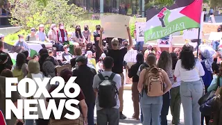 CSUF students hold peaceful pro-Palestinian demonstration on campus