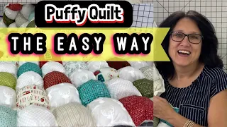 How To Make A Puff Quilt The Easy Way ~Bubble Quilt ~ Puffer Quilt