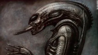 Concept art by H.R. Giger and Ron Cobb for Alien (1979) (Version 1)