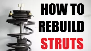 How to REBUILD suspension STRUTS (shocks)