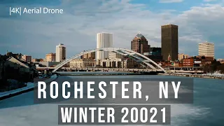 Rochester NY Winter drone (4k)