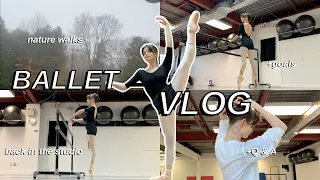 Ballet Vlog | Studio time, back to training, fall walks, Q & A get to know me, personal ballet goals