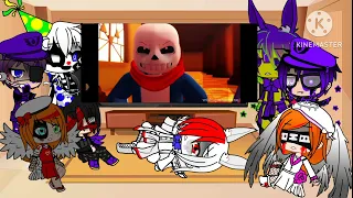 Aftons react to more Undertale Songs