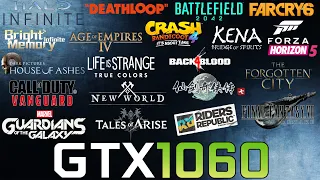 GTX 1060 Performance Test in Top 20 Games of 2021 Part 2