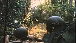 11th Armored Cavalry Regiment of the US Army in Cambodia. HD Stock Footage