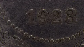 15 Kopecks R.S.F.S.R., Soviet Union silver coin from 1923 under the microscope