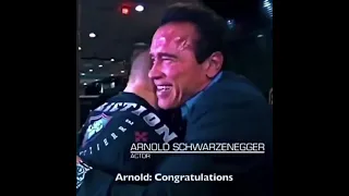 GSP meets his idol Arnold Schwarzenegger #shorts #Gsp #Arnold #Schwarzenegger #George #St #Pierre