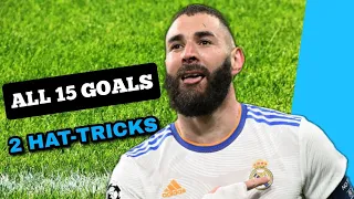 Karim Benzema • All 15 Goals Champions League 2022 •