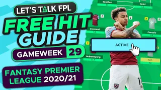 Complete FPL Free Hit Blank Gameweek 29 Guide | Fantasy Premier League 2020/21