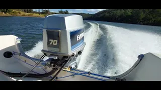 1985 Evinrude 70HP Startup & Run