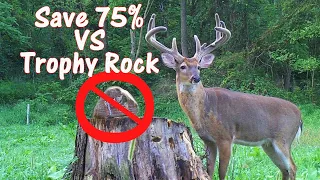 Trophy Rock on a Budget! Secret is Out: same ingredients, 1/4 the of price Mineral Lick for Deer!!
