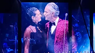 Andrea Bocelli and beautiful wife Veronica with an amazing performance of un amore cosi grande part2