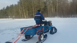 мотоблок Нева мб 23 на гусеницах