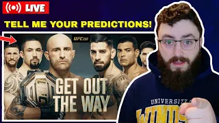 Come Give Your Thoughts UFC 298 Fights! | Main Card Breakdown & Predictions