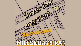 Pay Stub & Pay Breakdown @Mavericktransportation