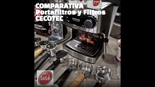 Comparativa de Portafiltros y Filtros CECOTEC !! Cuál es el mío? Te lo explicamos.