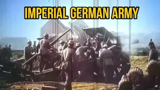 WW1 in Colour | German Army Artillery Positions