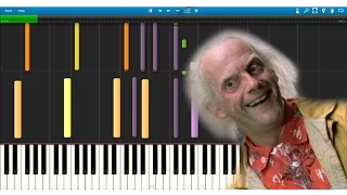 Back to the Future - Synthesia - Piano Tutorial - Beginner