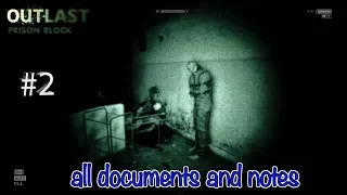 Outlast Prison Block [All Notes & Documents] No Commentary