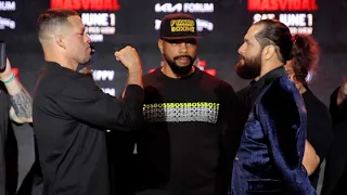 Nate Diaz and Jorge Masvidal face off in after WILD NYC press conference!