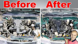 بتكلفة رخيصة تنظيف محرك السيارة من الخارج بأمان وسهولة