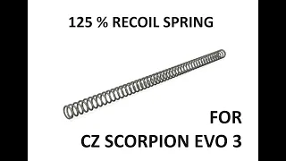 125 % recoil spring for CZ Scorpion EVO 3