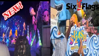 Six Flags Over Texas DARK RIDE, and Summer Splash Water Parade!