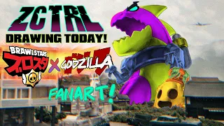 🔴ART-ZILLA STREAM! Brawl Stars x Godzilla Fanart