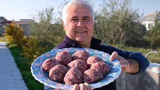 KUFTA BOZBASH, Gray Head Meatballs. ENG SUB.