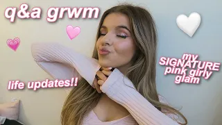 where i've been. (my signature PINK makeup grwm🩷 q&a and life updates!!)