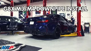 BMW G8X M3/M4 DOWNPIPE INSTALL!! (DIY + SOUND CLIPS)