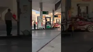 Drifting like a Boss on a petrol pump 🔥😯 #shorts #supercars #drifting #cars #bmw #audi #lambo