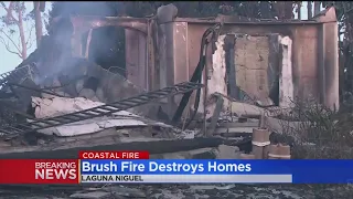 Laguna Niguel brush fire destroys at least 20 homes