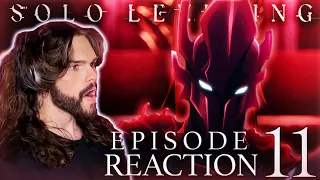 INSANE FIGHT! Solo Leveling "A Knight Who Defends an Empty Throne" - Episode 11 - REACTION & REVIEW!