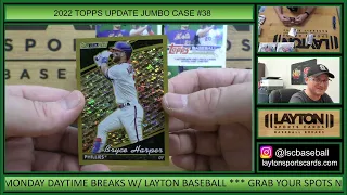 2022 Topps Update Baseball Jumbo 6 Box FULL Case Break #38