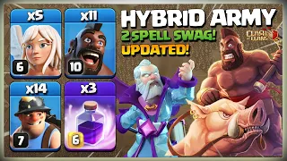 How To use TH13 Hybrid | Hog Miner Attack Strategy | Th 13 Hybrid | Best TH13 Attack Cwl | cv 13 Coc