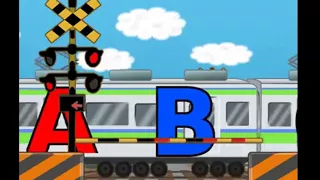 【踏切で】 ABCs Song 【by Railroad crossings】
