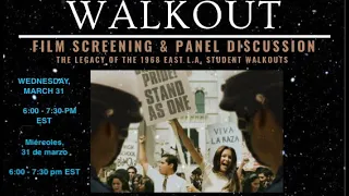 Walkout: Panel with 1968 activists