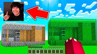 ENGAÑO a YOUTUBERS con un MOD TRAMPOSO 😱 RAPTOR y SPARTA MINECRAFT BUILD TUBER