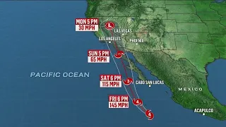Hurricane Hilary triggers California's first tropical storm watch ever