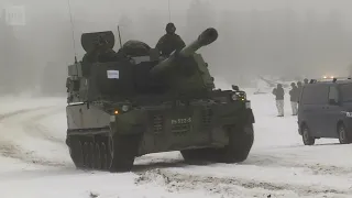 Finland K9 Thunder and field artillery training