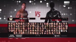 WWE 2K16 Character Select Screen Including All DLC Packs Roster