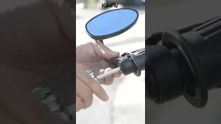 Installing the Trusti motorcycle bar end mirrors from KiWAV