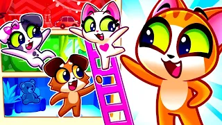 Secret Rooms for Babies 😻 Magic Doors Song ✨🚪 Purrfect Kids Songs & Nursery Rhymes 🎶