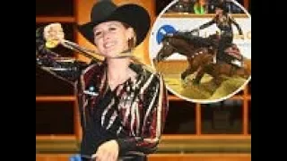 Michael Schumacher's daughter Gina horse riding gold medal at the World Reining Championships
