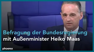 Befragung der Bundesregierung mit Außenminister Heiko Maas am 09.06.21